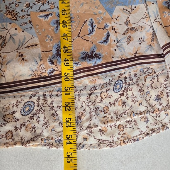 Dress Forum Floral Patchwork Boho Maxi Dress Size S Flowy Romantic Fall Festival - Picture 11 of 15